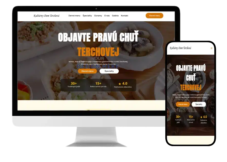 Web stránka pre Reštaurácia KD terchová Web stránka pre Reštaurácia KD terchová