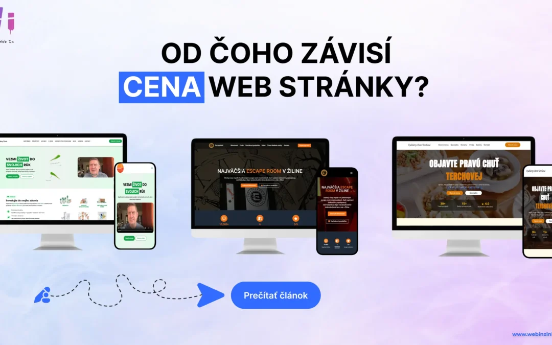 Od čoho závisí cena web stránky v 2026?