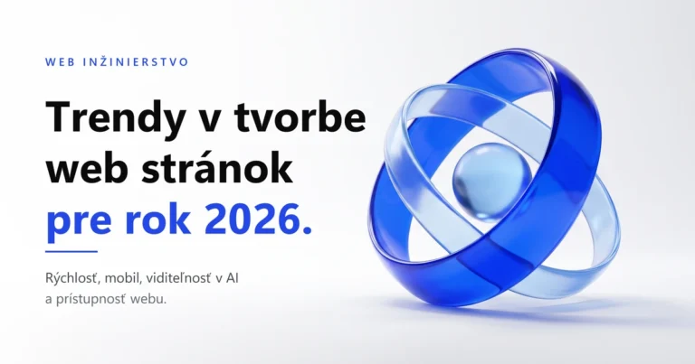 Trendy v tvorbe web stránok 2026